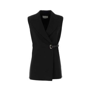 Sportmax Women Black Stretch Viscose Gettone Vest